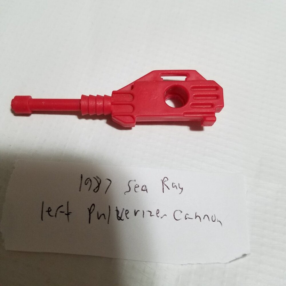 Sea Ray Left Pulverizer Cannon G.I. Joe Cobra 1987 V1 Hasbro Vtg Action Figure